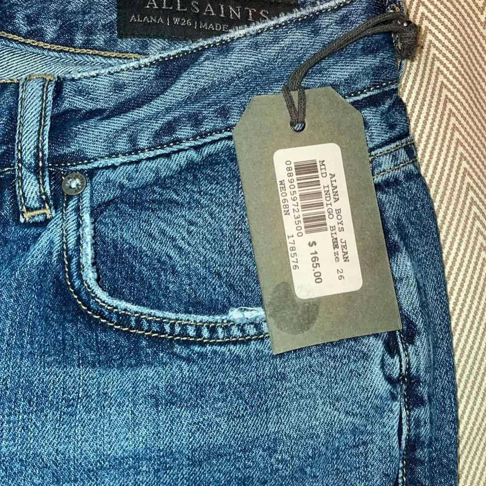 ALL SAINTS MID INDIGO BLUE JEANS. - Picture 10 of 10